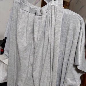 P.inc 1X silver skirt high low style